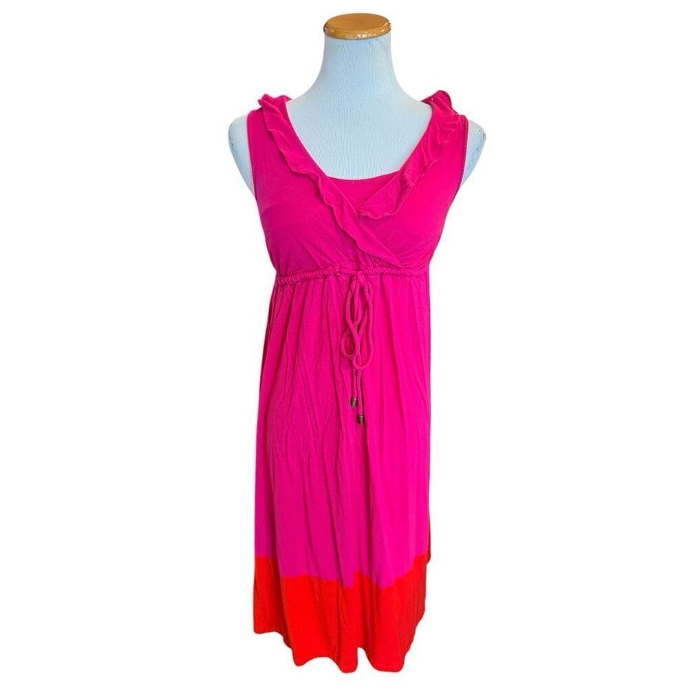 Womens Liz Lange Nursing Friendly Maternity Sleeveless Midi Dress - Sz XS